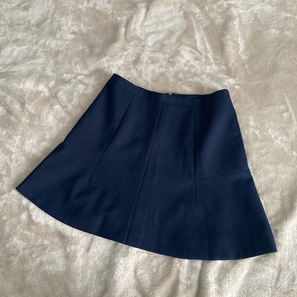 J.Crew Navy A-Line Mini Skirt Size 4